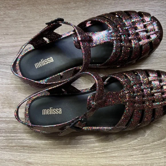 Colorful Glitter Jelly Sandals - Picture 6 of 6